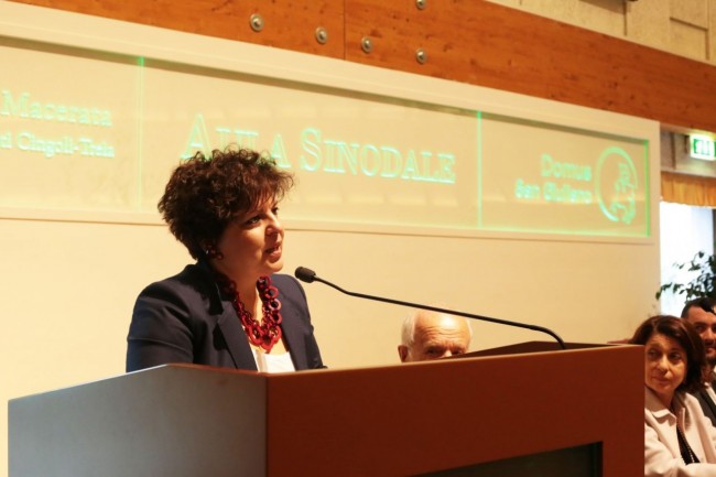 on. Paola Mariani, Assessore alla Formazione Professionale, Politiche Attive del Lavoro e Pari opportunità di Macerata