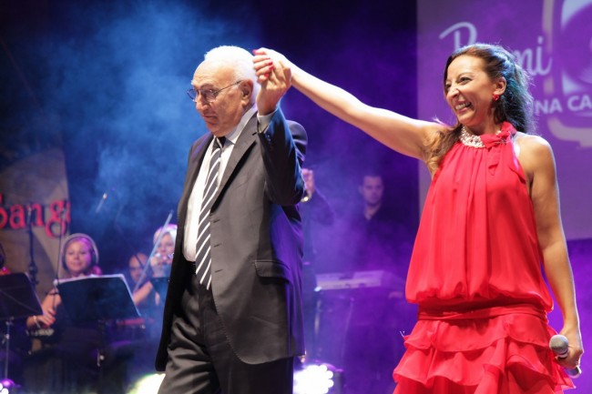 Pippo Baudo con Melissa Di Matteo