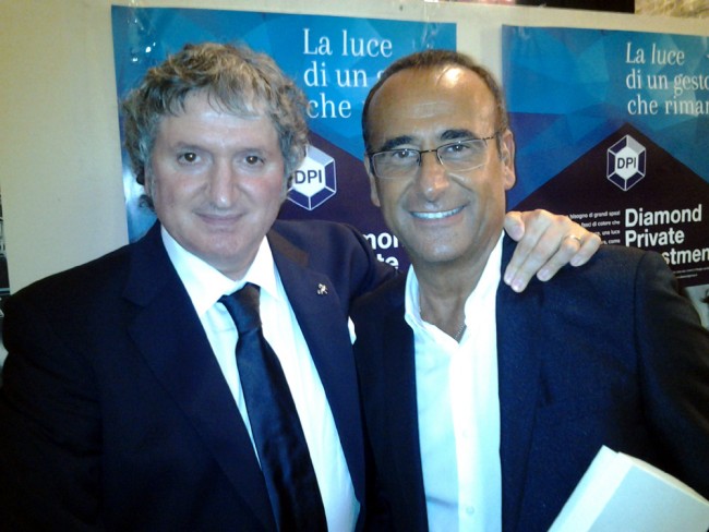 Giuseppe Pezzanesi con Carlo Conti
