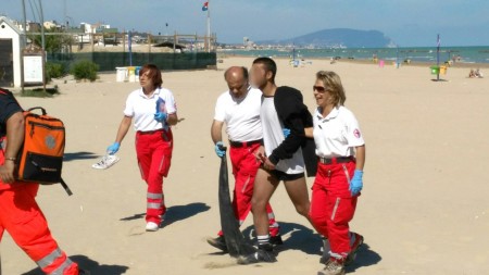 Il giovane soccorso