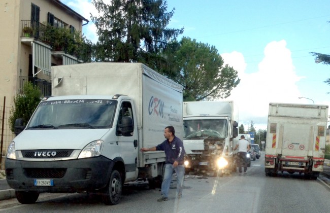 Il tamponamento a Sforzacosta