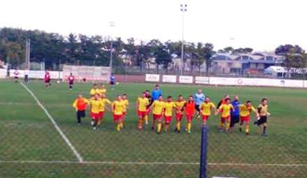 La Vigor Montecosaro esulta dopo una vittoria