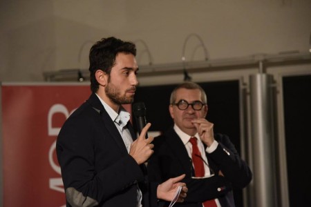 Il consigliere con delega alla cultura Alessandro Massi e Evio Hermas Ercoli