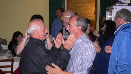 Pasquale D'Aliesio accolto dagli amici