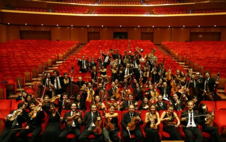 L'Orchestra Giovanile Italiana al completo