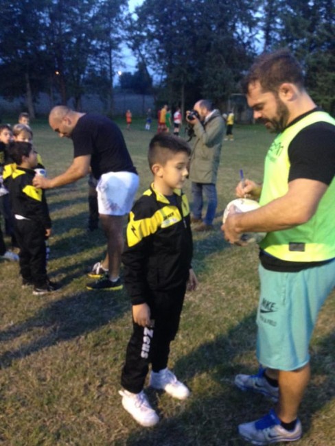 Ongaro e Perugini al campo da rugby1