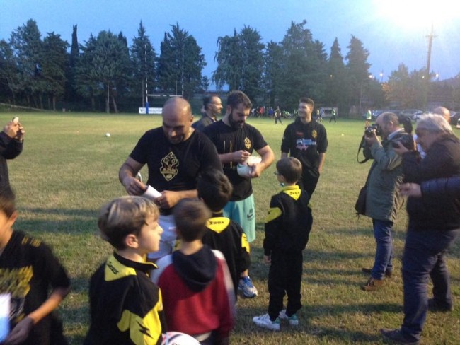 Ongaro e Perugini al campo da rugby2