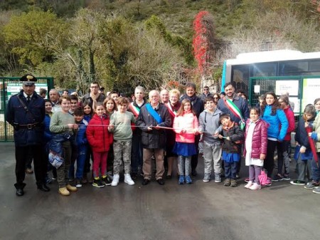 L'inaugurazione dell'isola ecologica