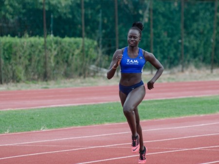 La sprinter di Corridonia, Sonia Kebe (foto di Maurizio Iesari)