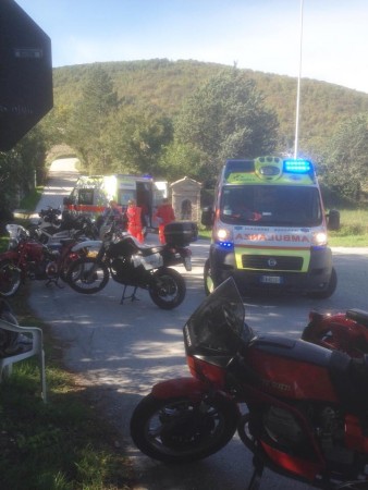 I soccorsi della Piros e dell'automedica di Cingoli