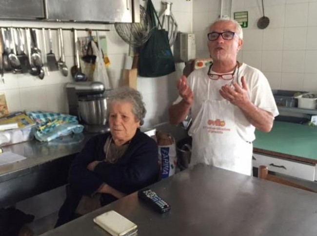 Vincezo Finguelli con la zia, Firmina Finguelli