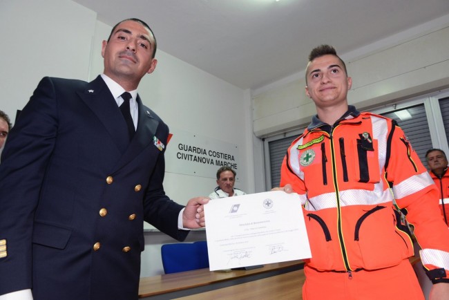 premiazioni guardia costiera civitanova - marco santini