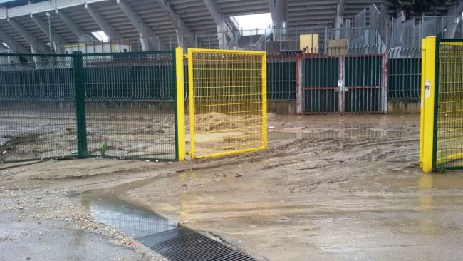L'ingressoi dello stadio Ciro Vigorito di Benevento