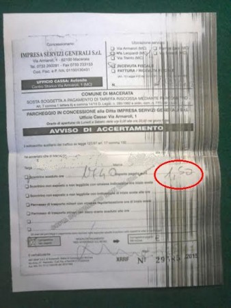 ticket parcheggio 2