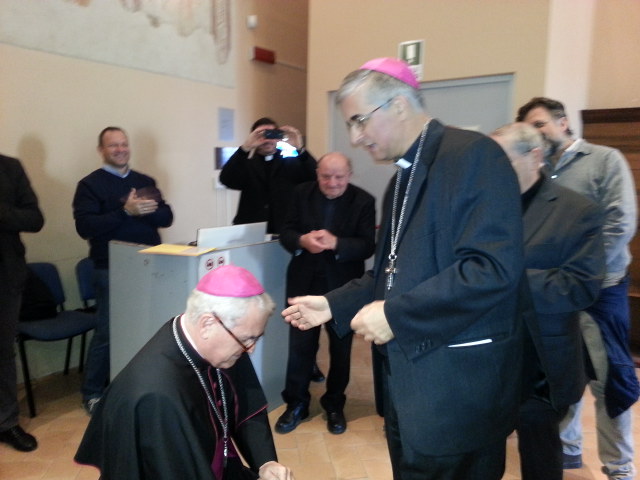Monsignor Napolioni dopo la nomina