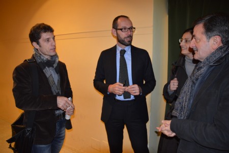 Lo scrittore Andrea Maggi insieme al sindaco Martini San Severino