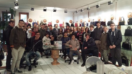 Gli studenti in visita alla Orlandi Srl
