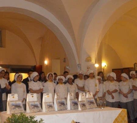 Il grande salone dell'istituto alberghiero di Cingoli