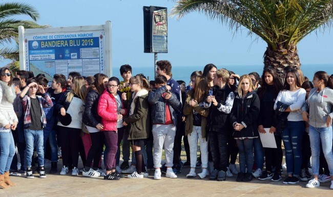 Scolaresche alla celebrazione di Civitanova