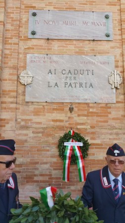 celebrazioni del 4 novembre 2015 al civico cimitero 2