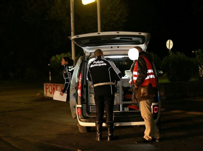 I rilievi dell'incidente