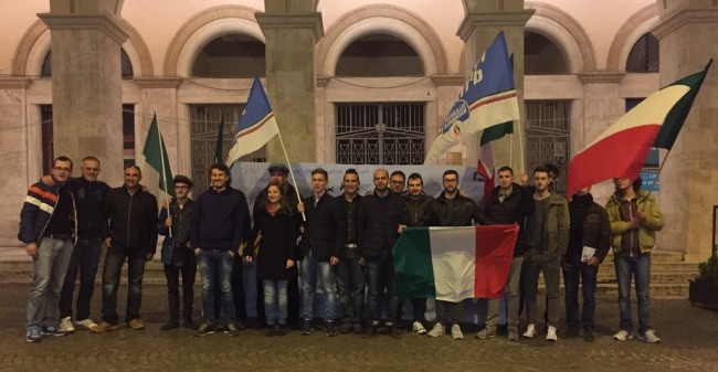 La manifestazione a Macerata