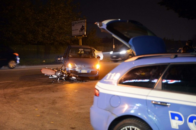 L'incidente in via De Amicis a San Marone