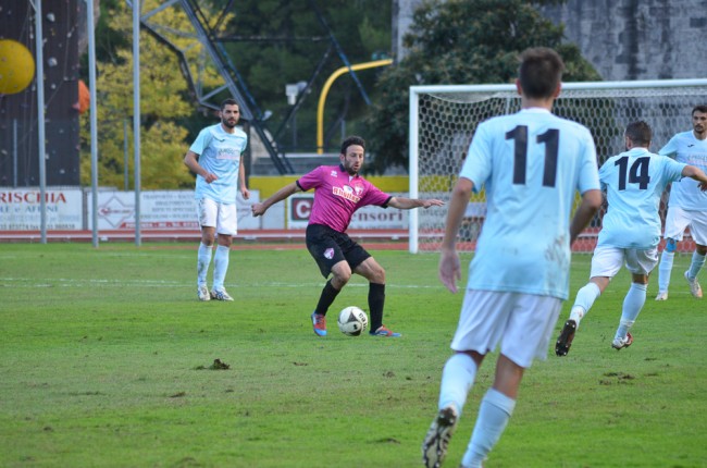 Paolo Bellucci, uno dei migliori in campo per i crèmisi