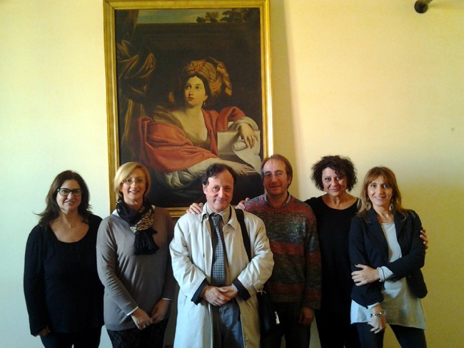 Da sinistra Maura Gallenzi, Orietta Leonori, Enzo Calcaterra, Paolo Paoloni, Gabriela Eleonori e Laura Cannara