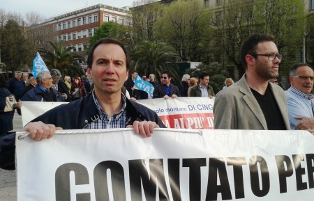Gli esponenti settempedani di FdI - An Fabio Verbenesi e Lorenzo Borgiani