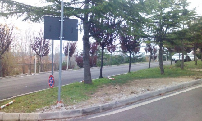 L'area vietata alla sosta