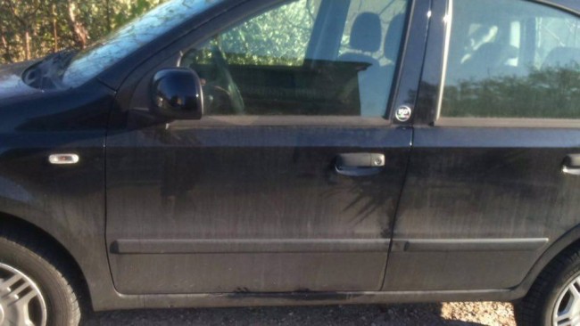 La Fiat Panda da dove hanno rubato il pc