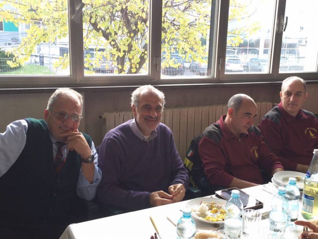 Giulio Silenzi al pranzo dei vigili del fuocoIl vice