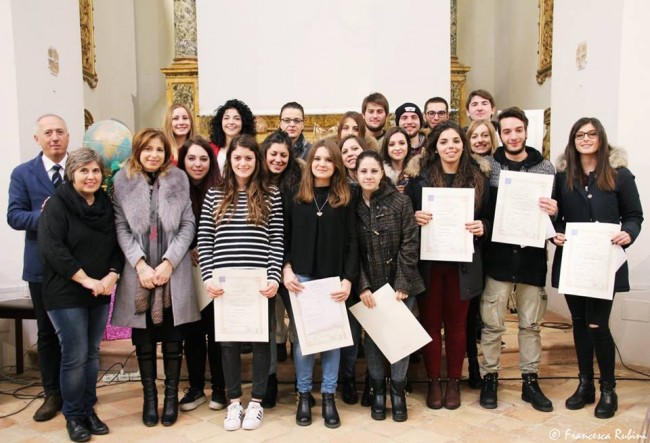 I ragazzi delle classi quinte dello scorso anno (foto di Francesca Rubini)