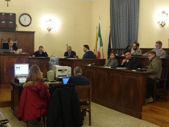 La seduta del Consiglio comunale