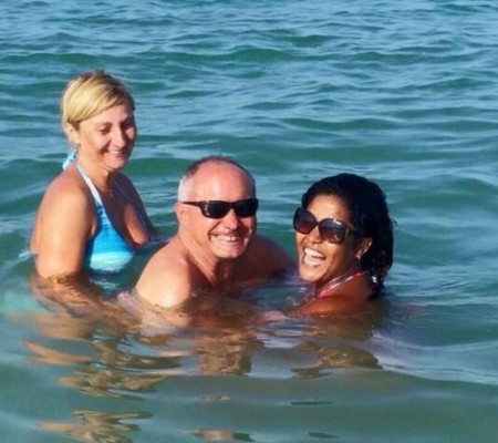 Giorgio Massetani con la sua cara Alina e Jenny