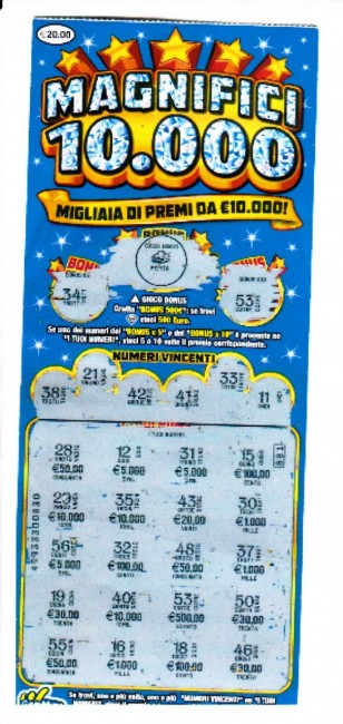 Il "Gratta e Vinci" da 5 mila euro