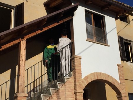 I coniugi residenti nell'appartamento in cui si è verificato l'incendio