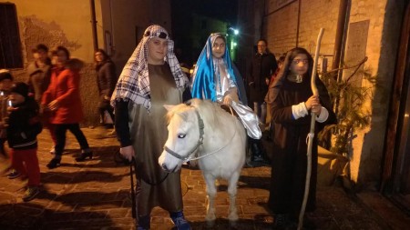 Una passata edizione del presepe vivente