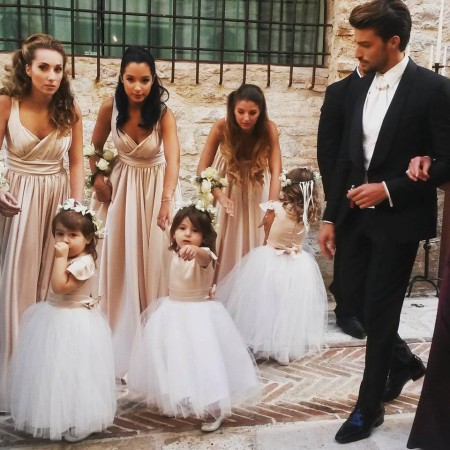 Le damigelle al matrimonio di Eleonora Brunacci