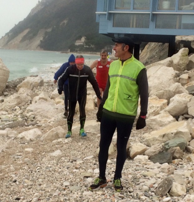 L'arrivo in spiaggia