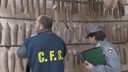 La Forestale durante i controlli