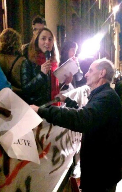 protesta sanita foto Luca Mengoni