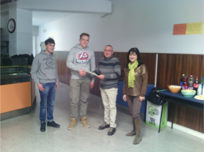 Il 18enne cingolano Nicolas Tartabini con Timon