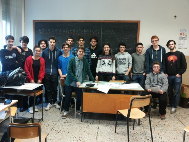 La squadra vincitrice della gara di crittografia