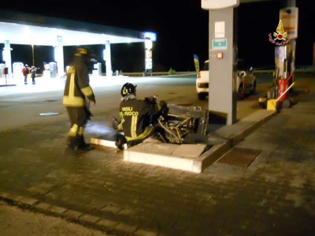 fuga gas superstrada vigili 1