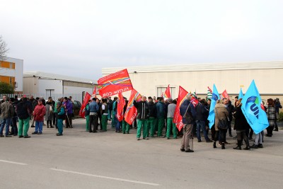 Il presidio dello scorso 22 febbraio