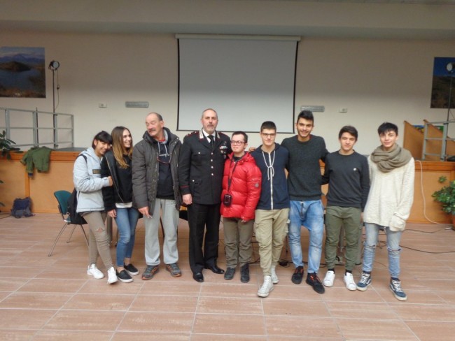 Gli studenti che hanno partecipato all'incontro