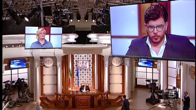 Un momento della trasmissione televisiva