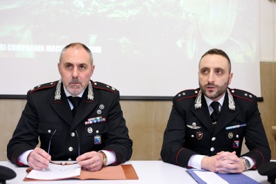 Oggi pomeriggio i carabinieri hanno tenuto una conferenza stampa sull'operazione (segue servizio completo) 